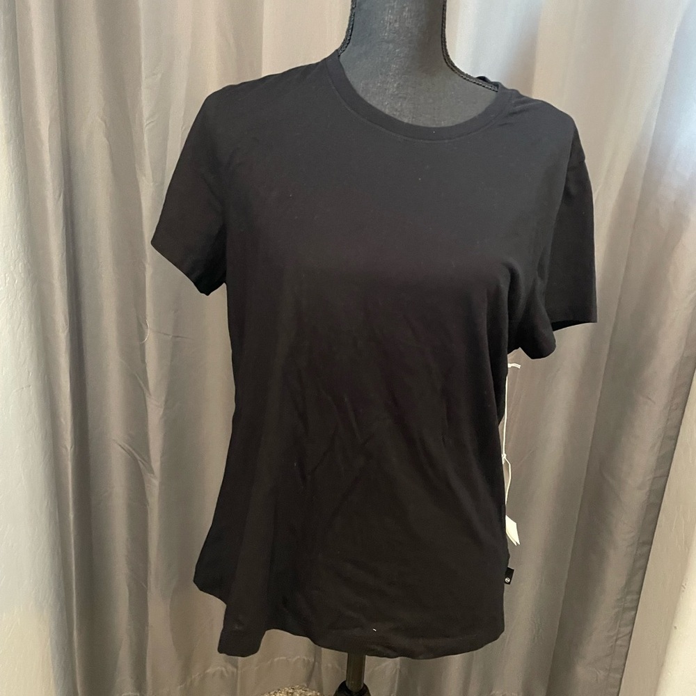 30. AG Los Angeles Basic Black Tee, Size XL, NWT